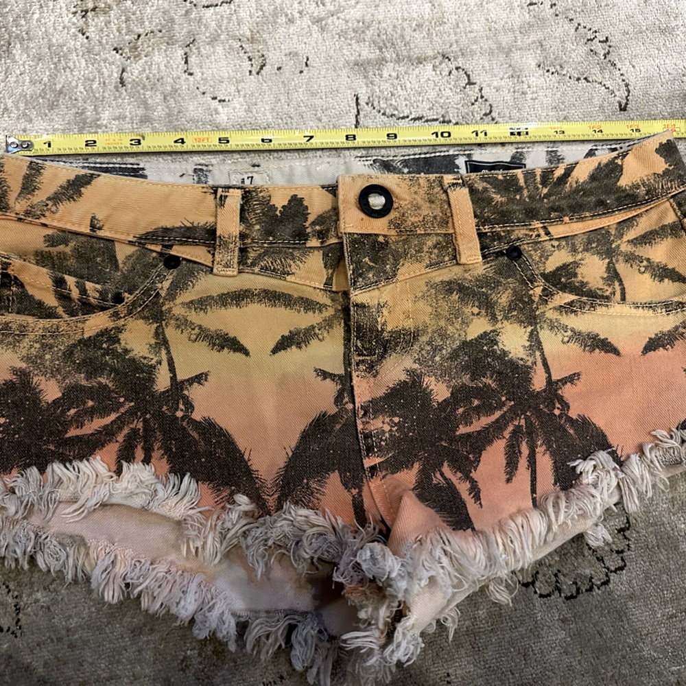 Chonies tropical jean shorts